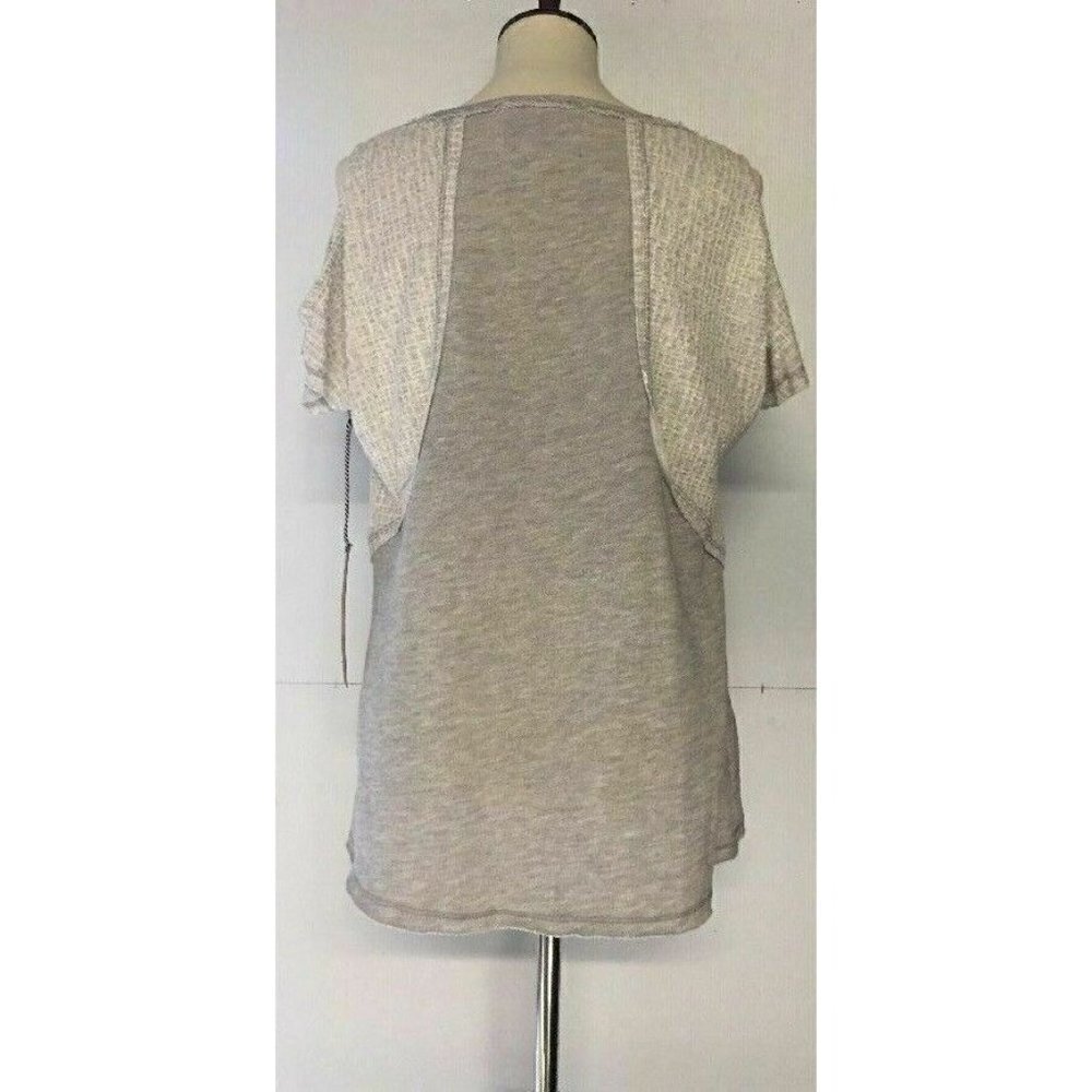 SLOANE ROUGE Women’s Gray V neck Sleeveless Top XS - Picture 5 of 8